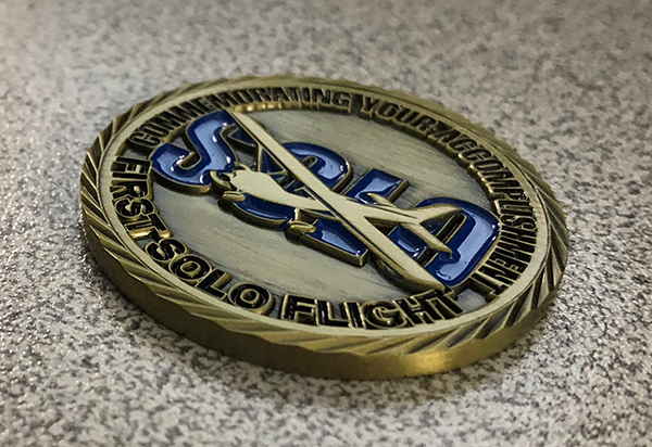 First Solo Flight Challenge Coin